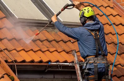 Démoussage et hydrofuge de toiture à Bonlieu